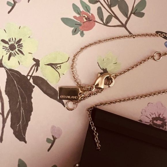 ⚜️🖤⚜️Coach Signature Enamel Necklace - Picture 10 of 12